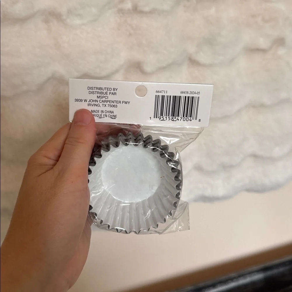Set of Black , White interior Cupcake Liners brand new never used